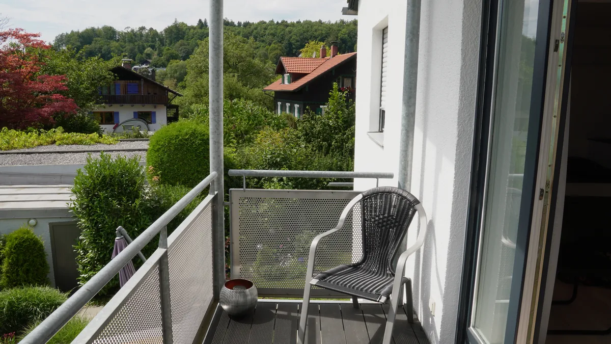 Sitzplatz auf dem Balkon